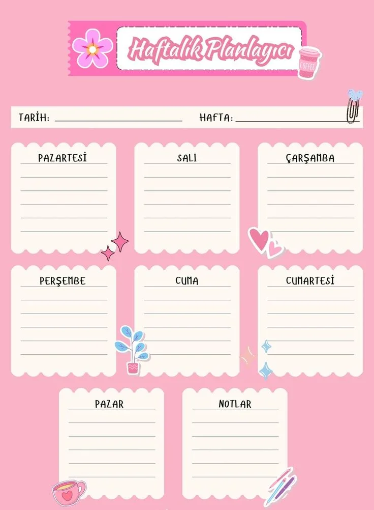 HAFTALIK PLANLAYICI 4